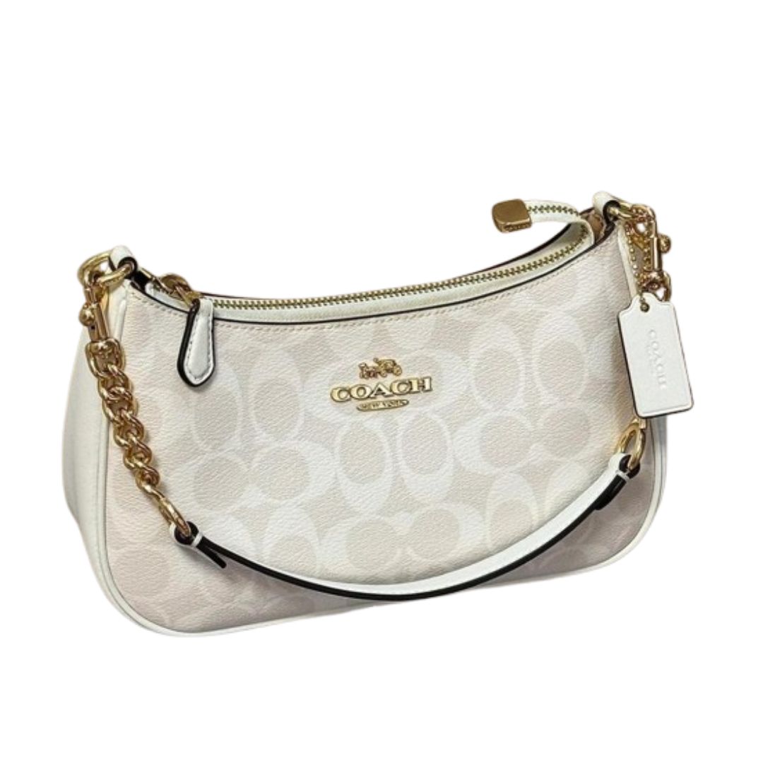 Teri Signature Canvas bag, white