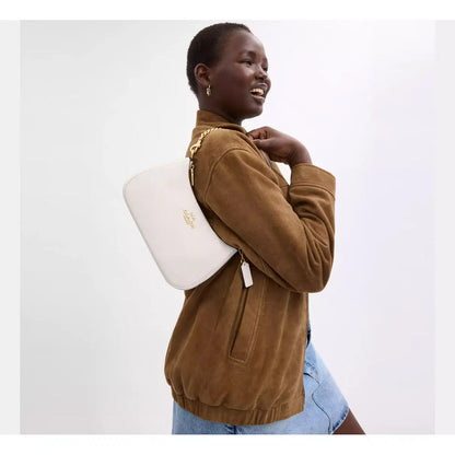 Teri Signature Canvas bag, white